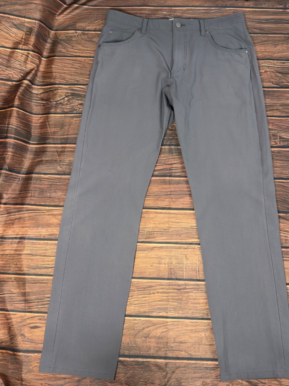 Patagonia Iron Clad Slim Fit Pants Gray Men's 35x32 Stretch Hiking Travel Active